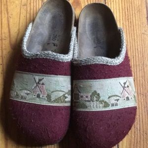 Wool Birkenstock clog